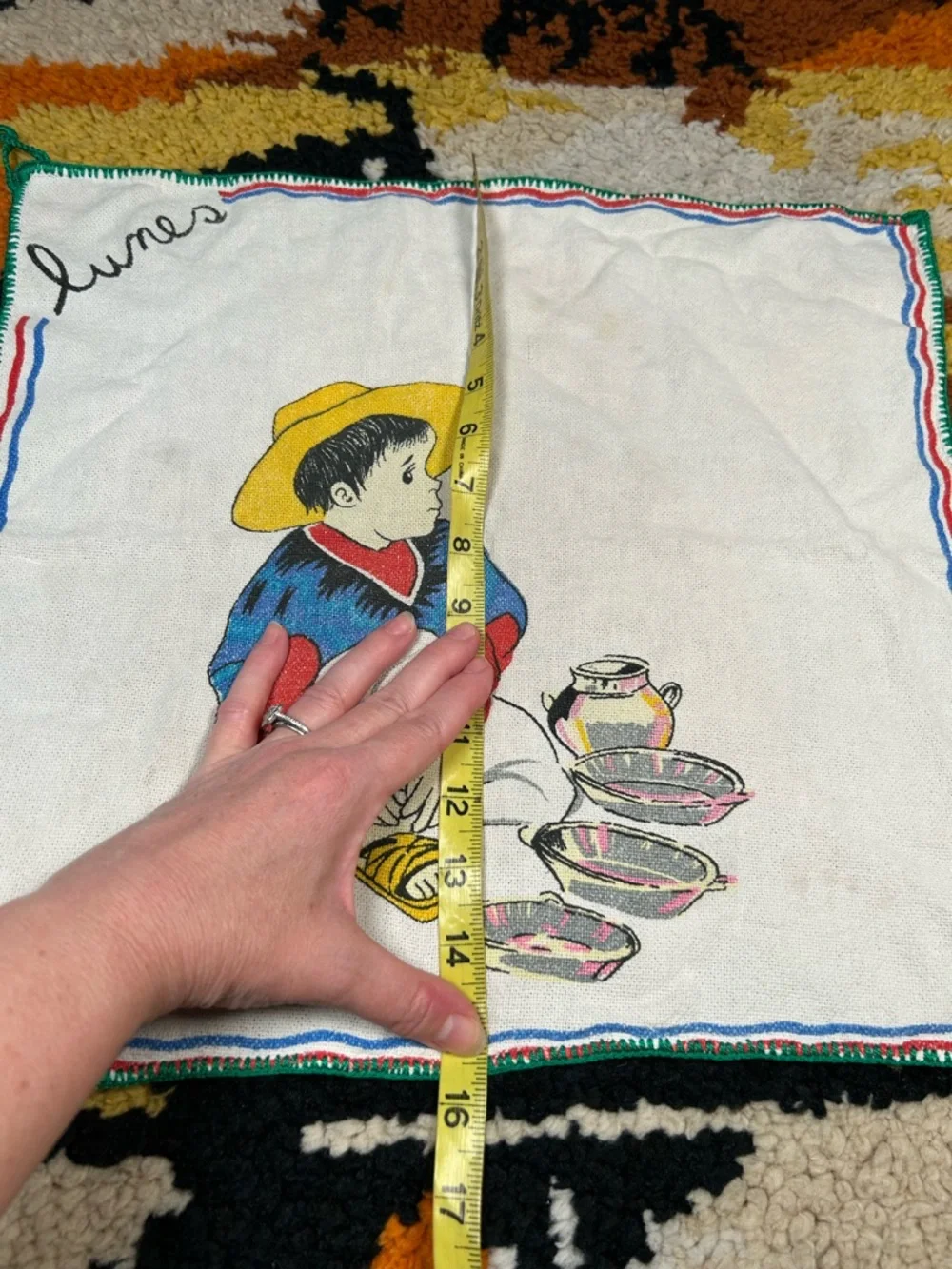 VINTAGE, Mexican dish cloth!!